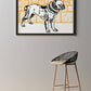 Orange French Bull Dog Art Print