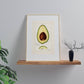 Vintage Avocado Art Print