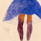 Standing Girl, Back View by Egon Schiele