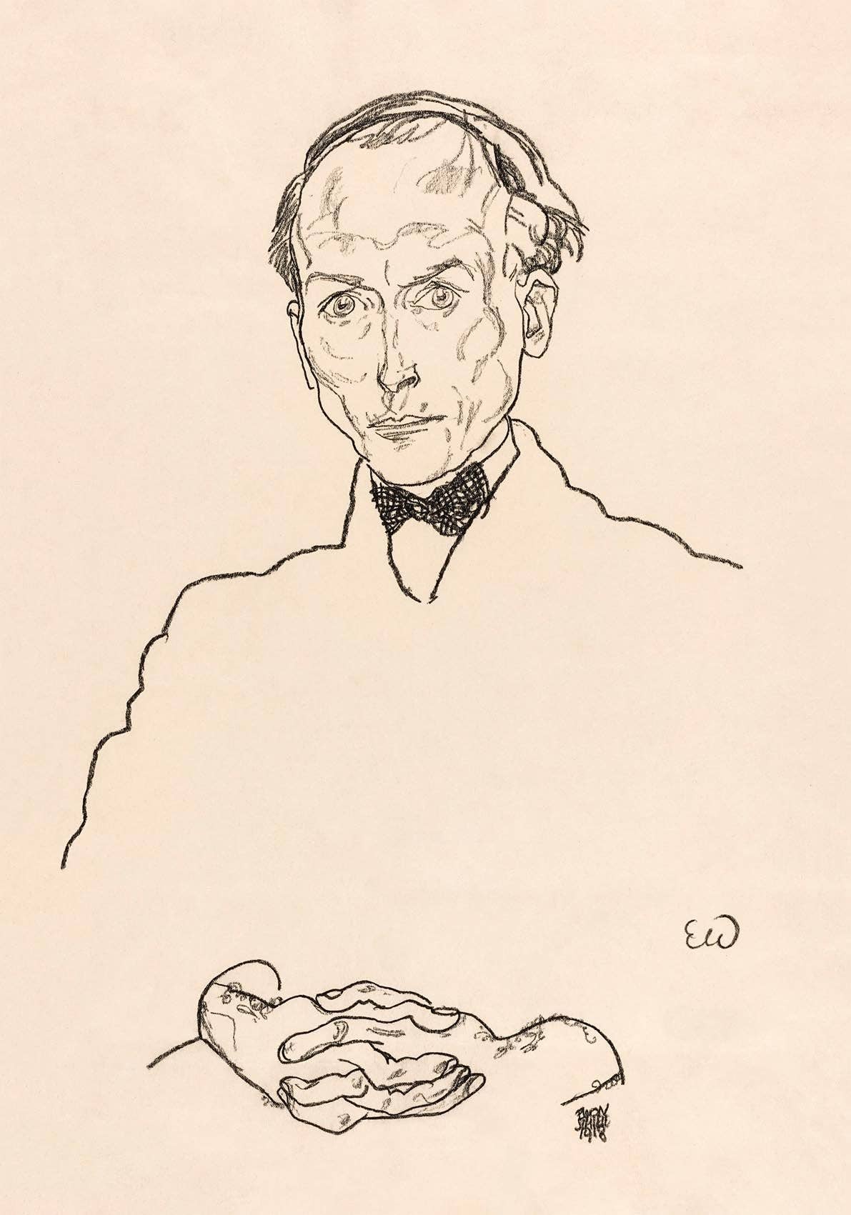 Dr. Ernst Wagner por Egon Schiele