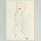 Naked Woman, Back View by Egon Schiele