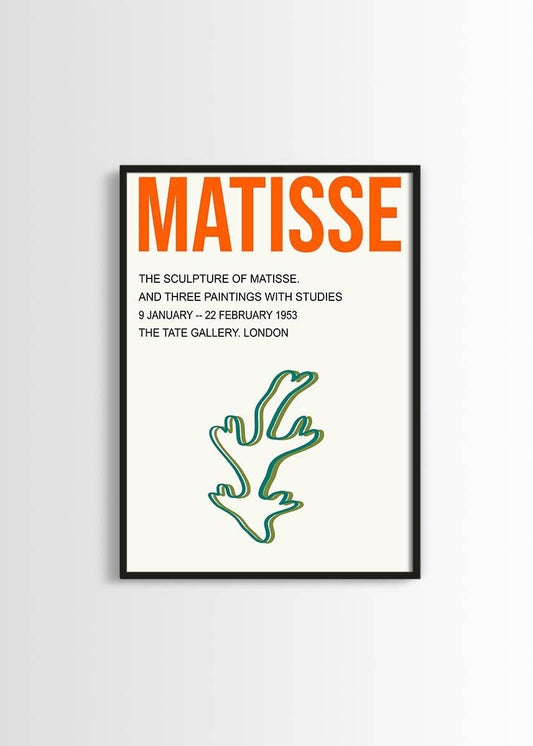 Cartel de la exposición Henri Matisse en la Tate, Londres, 1953