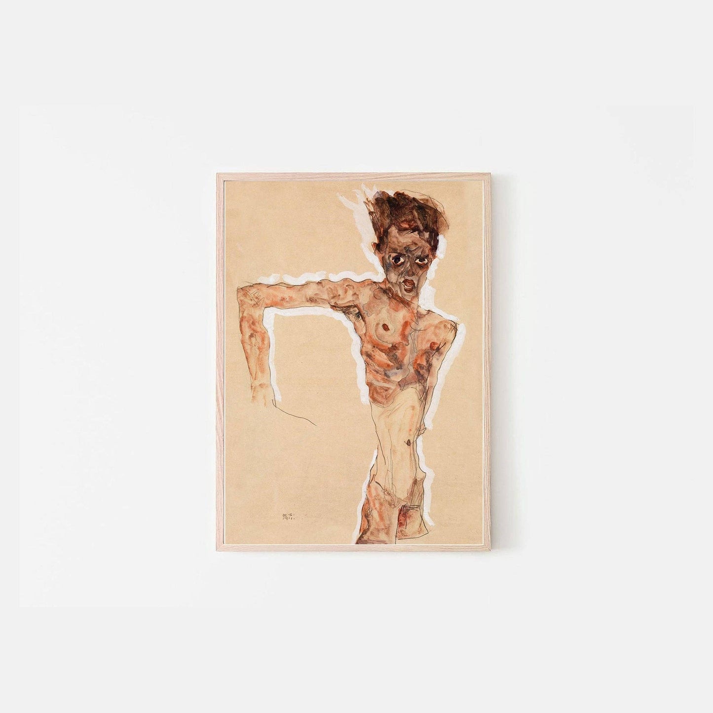 Naked Man: Self-Portrait by Egon Schiele