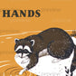 Wash Your Hands Raccoon Hygiene Poster Digital Download Art for Bathroom Printable Instant Download