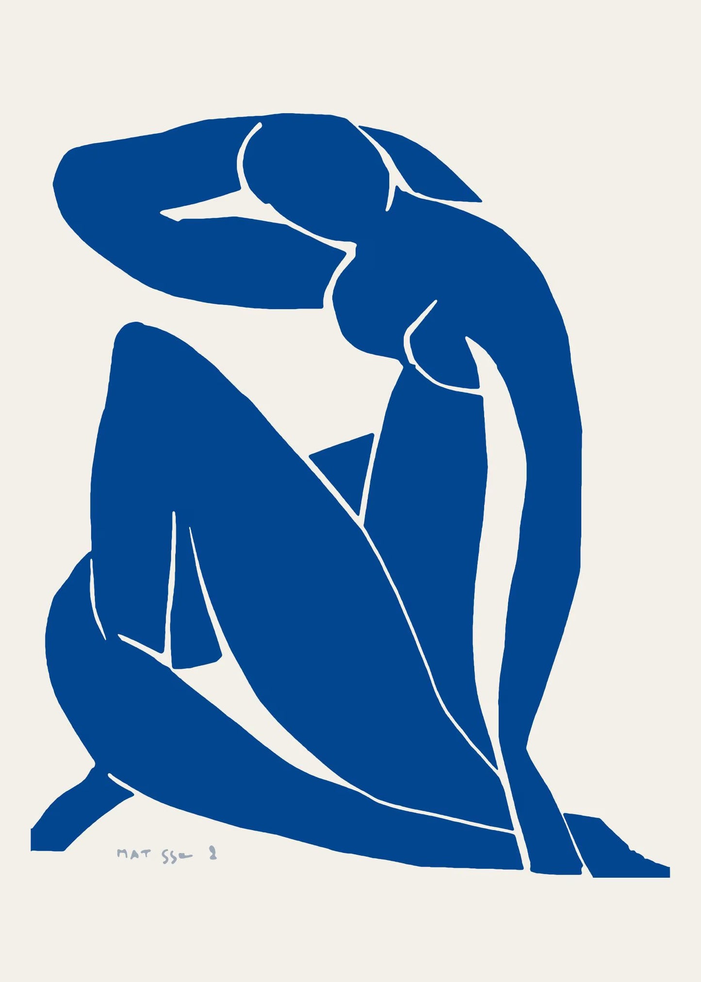 Blue Nude II by Henri Matisse Digital Download -  Matisse Blue Nude, Matisse Art Print, Henri Matisse Nu Bleu, Matisse Art Poster, Henri Matisse, Home Decor Digital Download Wall Art