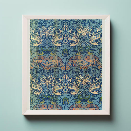 William Morris Peacock and Dragon I Poster