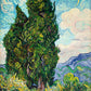 Cypresses (1889) by Vincent van Gogh