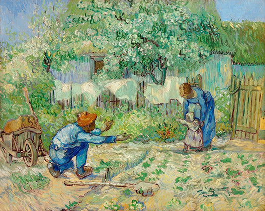 First Steps, after Millet (1890) by Vincent van Gogh