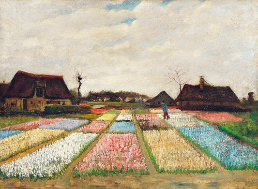 Macizos de flores en Holanda (1883) de Vincent van Gogh