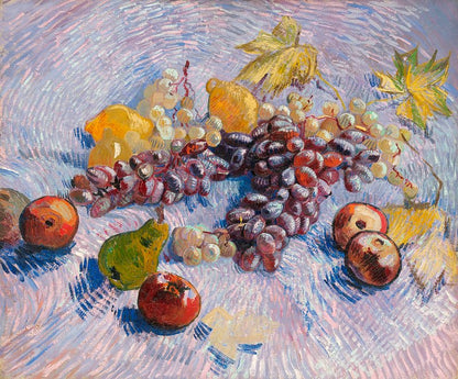 Uvas, limones, peras y manzanas (1887) de Vincent van Gogh