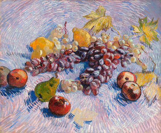 Uvas, limones, peras y manzanas (1887) de Vincent van Gogh