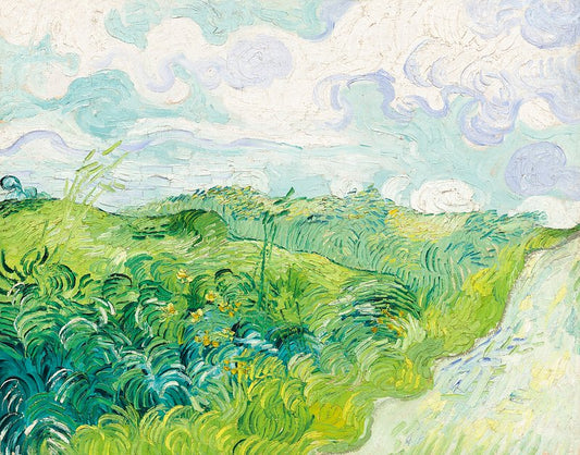 Green Wheat Fields, Auvers (1890) by Vincent van Gogh