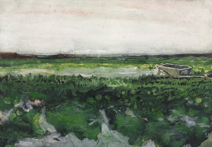 Paisaje con carretilla (1883) de Vincent van Gogh
