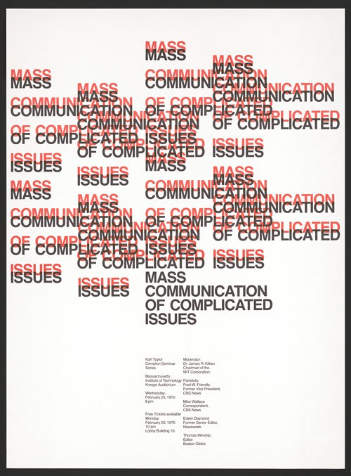 Comunicación masiva de cuestiones complejas. Serie de seminarios de Karl Taylor Compton (1970)