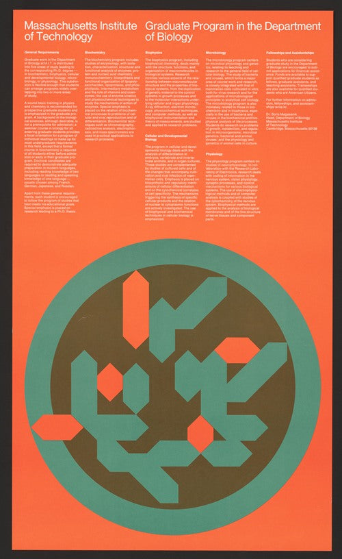 Programa de posgrado en el Departamento de Biología del Instituto Tecnológico de Massachusetts (1970)