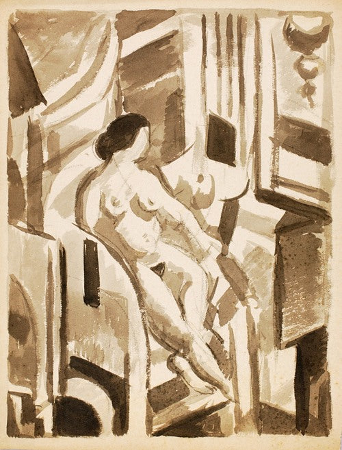 Desnudo femenino sentado 3