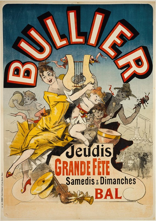 Bullier Jeudis Grande Fete Samedis y Dimanches Bal (1888)