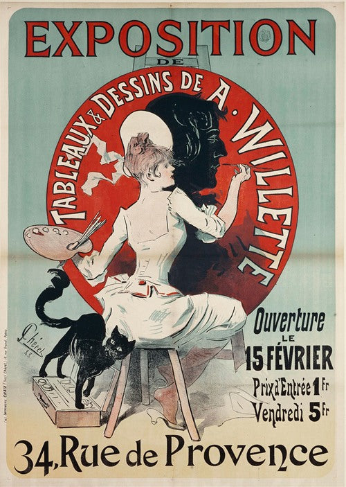 Exposición de cuadros y diseños de A. Willette (1888)