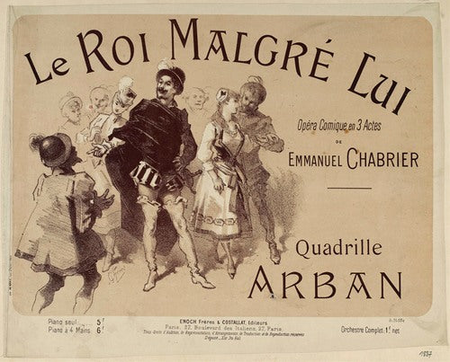 El rey Malgré Lui (1887)