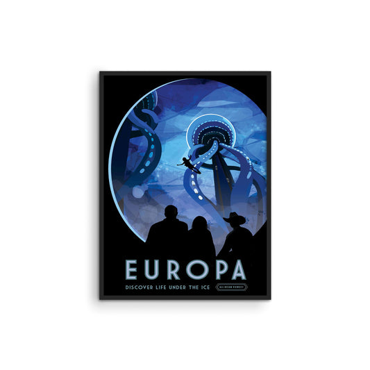 Afiche de ciencia ficción de Europa