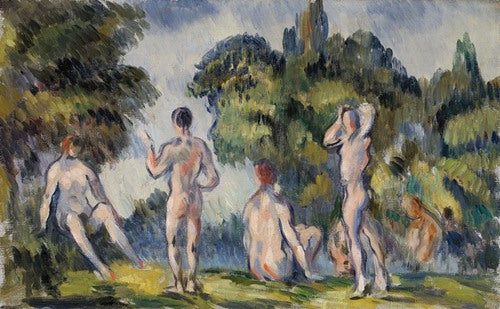 Bañistas (1890) de Paul Cézanne