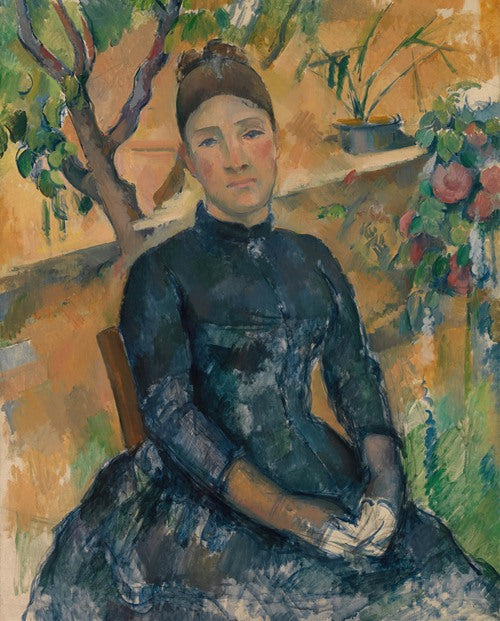 Madame Cézanne en el Conservatorio (1891) de Paul Cézanne