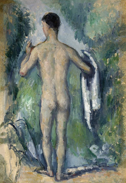 Bañista de pie, vista de espaldas (1879) de Paul Cézanne