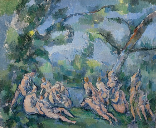 Las bañistas (1899) de Paul Cézanne