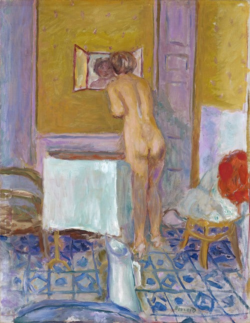 Desnuda con paño rojo (Desnuda en el baño) (1915)