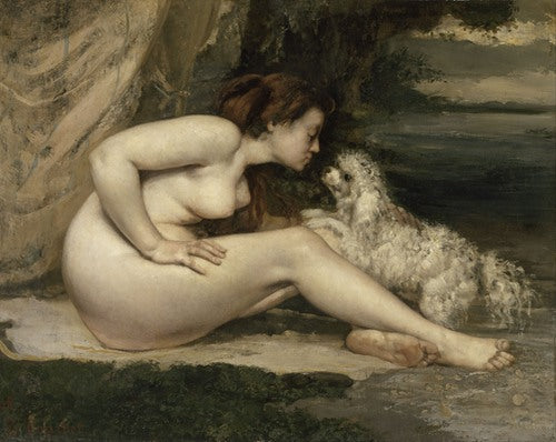 Mujer desnuda con perro (1861-1862)