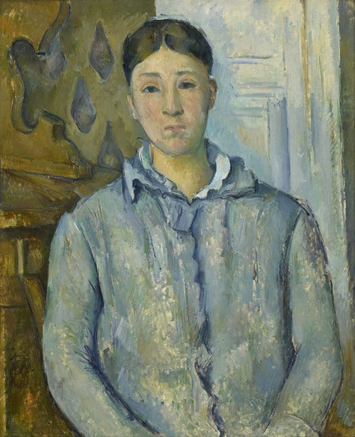 Madame Cézanne en azul de Paul Cézanne