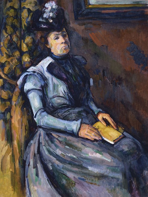 Mujer sentada en azul de Paul Cézanne