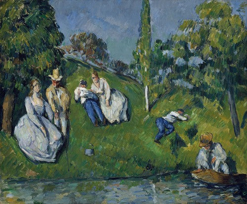 El estanque (circa 1877) de Paul Cézanne