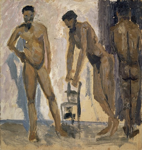 Tres hombres negros desnudos