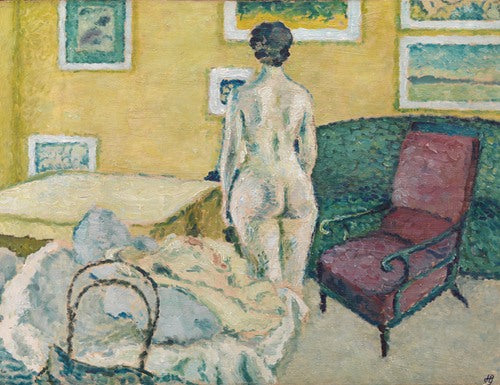 Interior con desnudo de pie (1908)