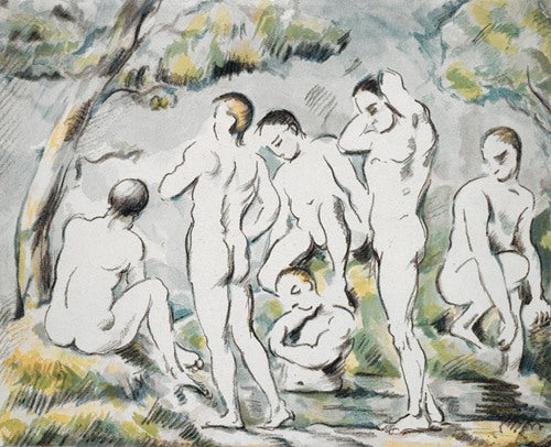 Les Baigneurs – Petite planche (1896-97) de Paul Cézanne