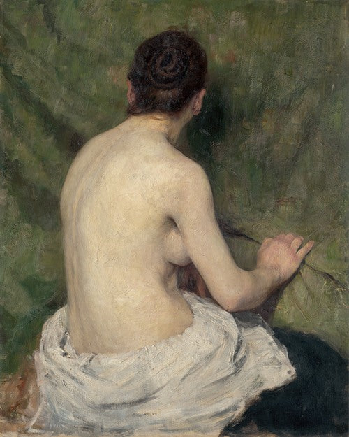 Estudio de desnudo femenino (1895-1897) de Jozef Hanula