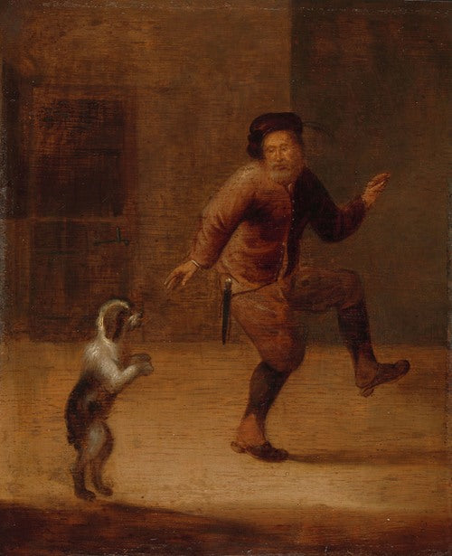 Un hombre bailando con un perro (c. 1640 - c. 1660)