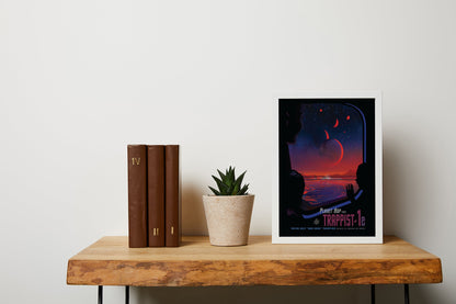 Afiche trapense de ciencia ficción