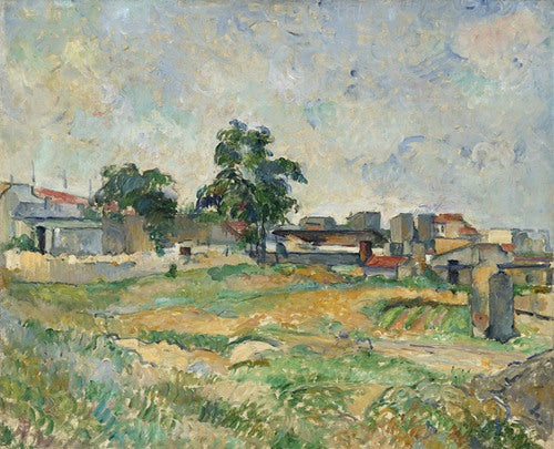 Paisaje cerca de París (c. 1876) de Paul Cézanne