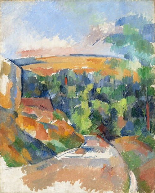 La curva del camino (1900-1906) de Paul Cézanne