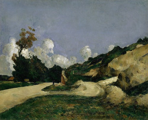 El camino (1871) de Paul Cézanne