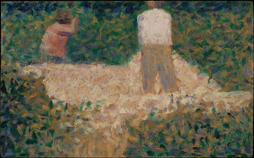 Dos picapedreros (hacia 1881) de Georges Seurat