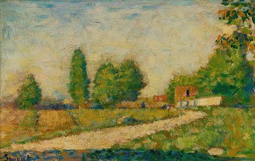 Au Bord Du Village de Georges Seurat