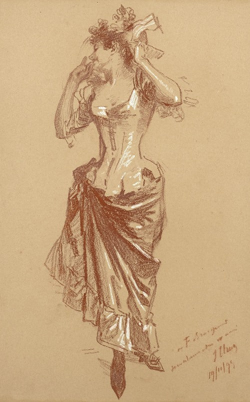 Danseuse et Jeune femme en jupon