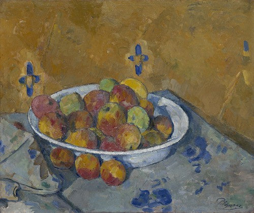 El plato de manzanas (c. 1877) de Paul Cézanne