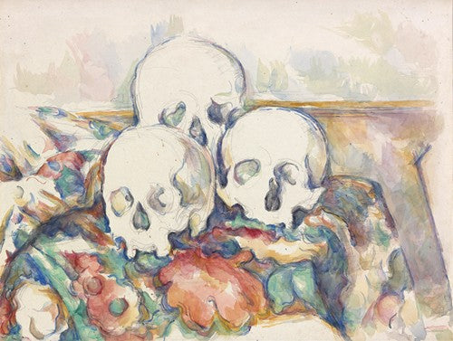 Las tres calaveras (1902-1906) de Paul Cézanne