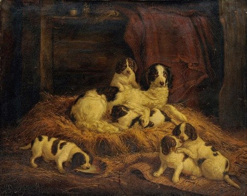 Familia de perros (1845)