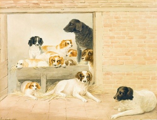 Una familia de perros (1810)