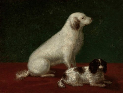 Dos perros, Miskon y Medorek (década de 1850)